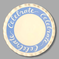 Blue Celebration Large Plate