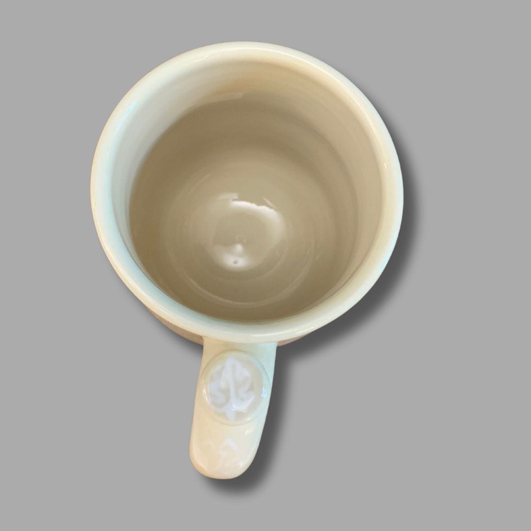 Linen Monstera Leaf Mug