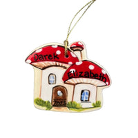 Mushroom House Ornament