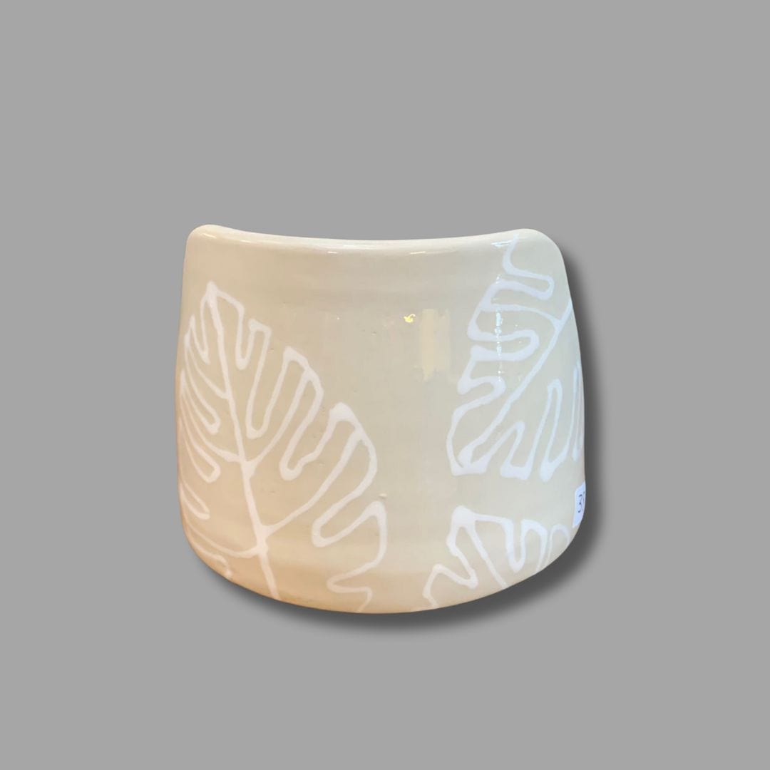 Linen Monstera Phone and Tablet Holder