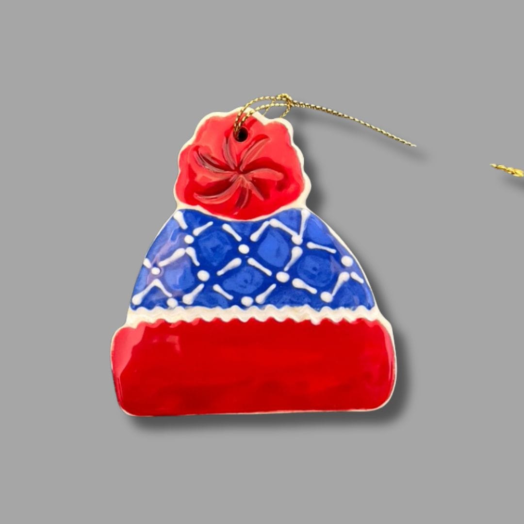 Red and Blue Hat Ornament
