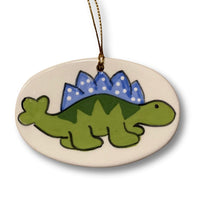 Dinosaur Ornament Blue and Green