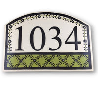 French Lattice Address Tile (options)