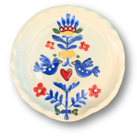 Scandinavian Folk Round Spoon Rest