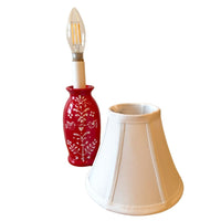 Red Scandinavian Small Slim Lamp