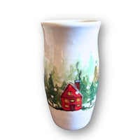 Winter Forest Pencil Vase