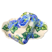 Blue Hydrangea Butter Dish