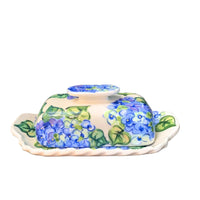 Blue Hydrangea Butter Dish