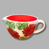 Geranium Batter Bowl (small)