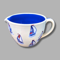 Red, White and Blue Sail Boat Batter Bowl (Large)