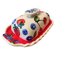 Triple Berry Butter Dish
