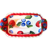 Triple Berry Butter Dish