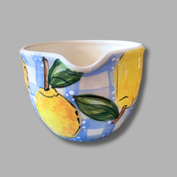 Lemon Plaid Batter Bowl (Large)