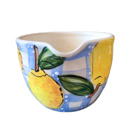 Lemon Plaid Batter Bowl (Large)