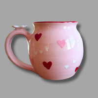 Pink Heart Bubble Mug