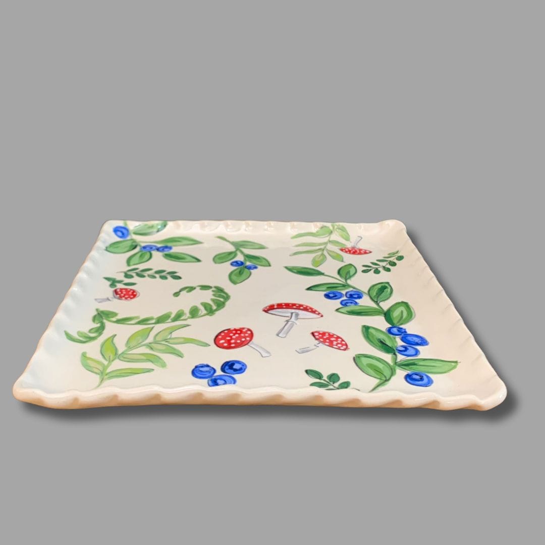 Forest Greens Square Plate