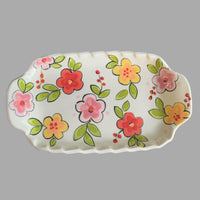 Sunny Blooms Small Handled Rectangular Tray