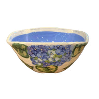 Blue Hydrangea Serve Bowl