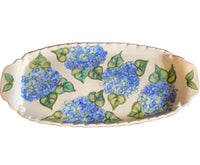 Blue Hydrangea Large Handled Tray