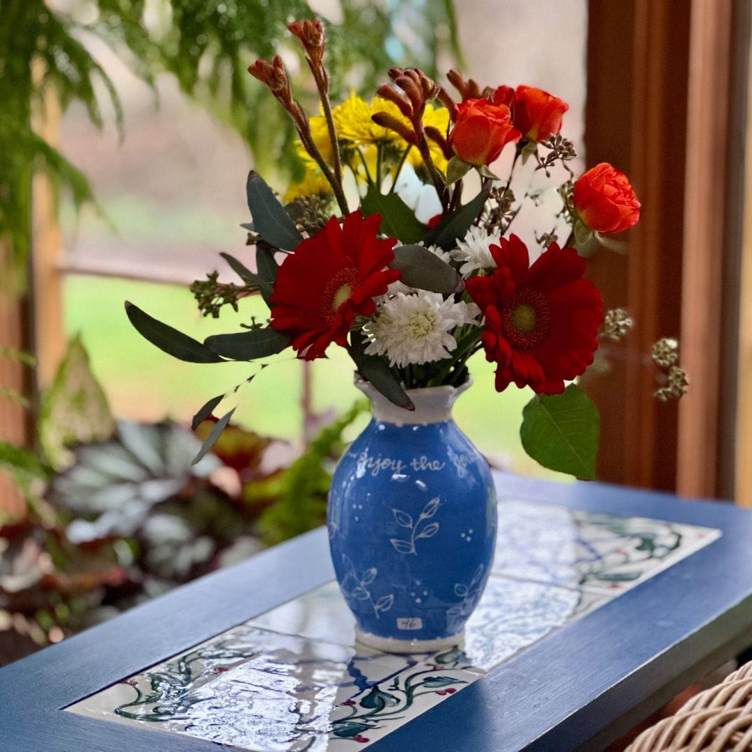 Blessing Plumeria Vase