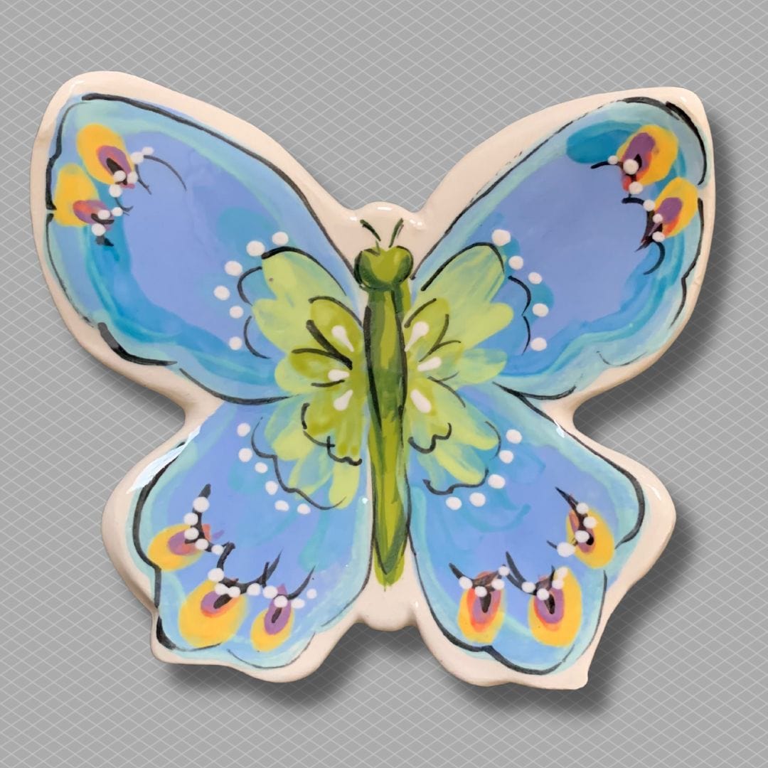 Butterfly: Blue/Green Trinket Tray