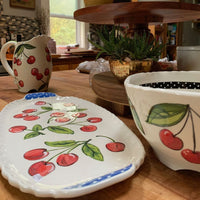 Cherry Large Handled Tray