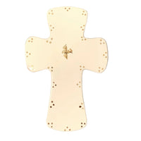 Gold Baptism/Communion/Confirmation Cross with Dots