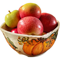 Pumpkin and Bittersweet Serve Bowl