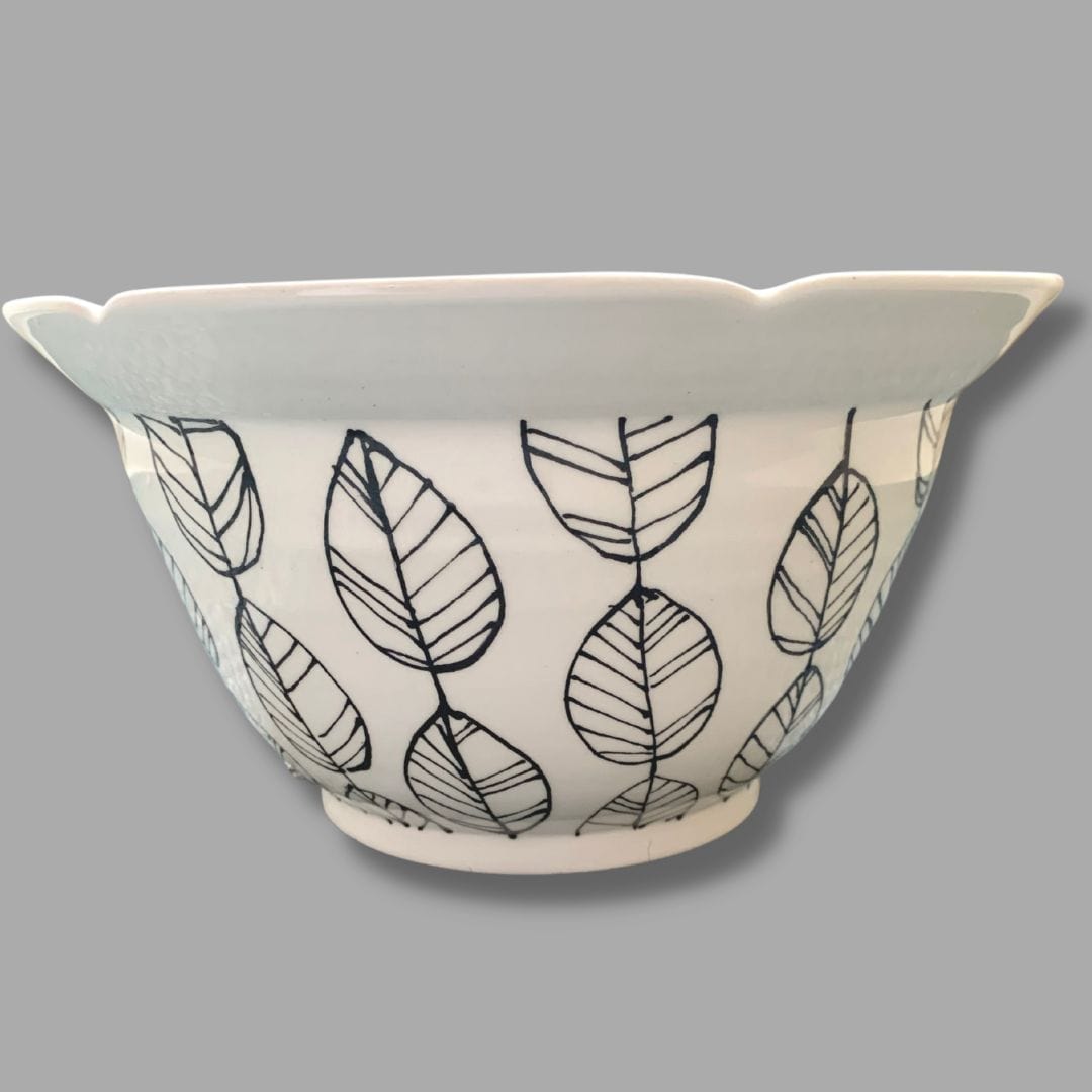 Contemporary Leaf Blessing Bowl