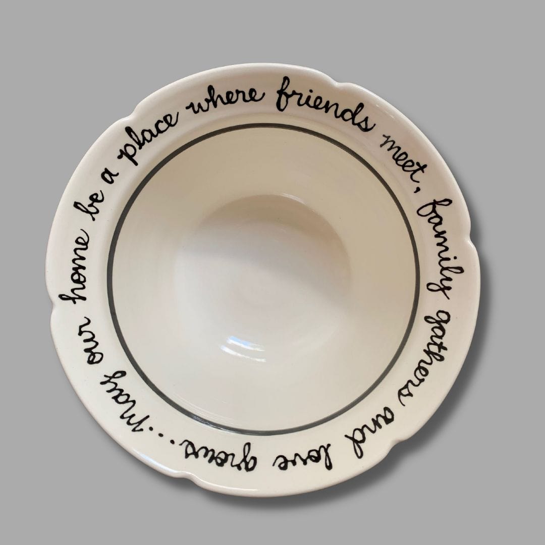 Contemporary Leaf Blessing Bowl