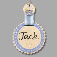 Children's Blessing Name Sign (decorative options)