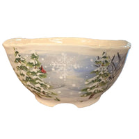 Winter Tree Serve Bowl