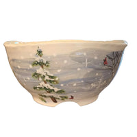 Winter Tree Serve Bowl