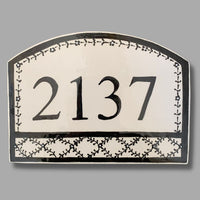 French Lattice Address Tile (options)