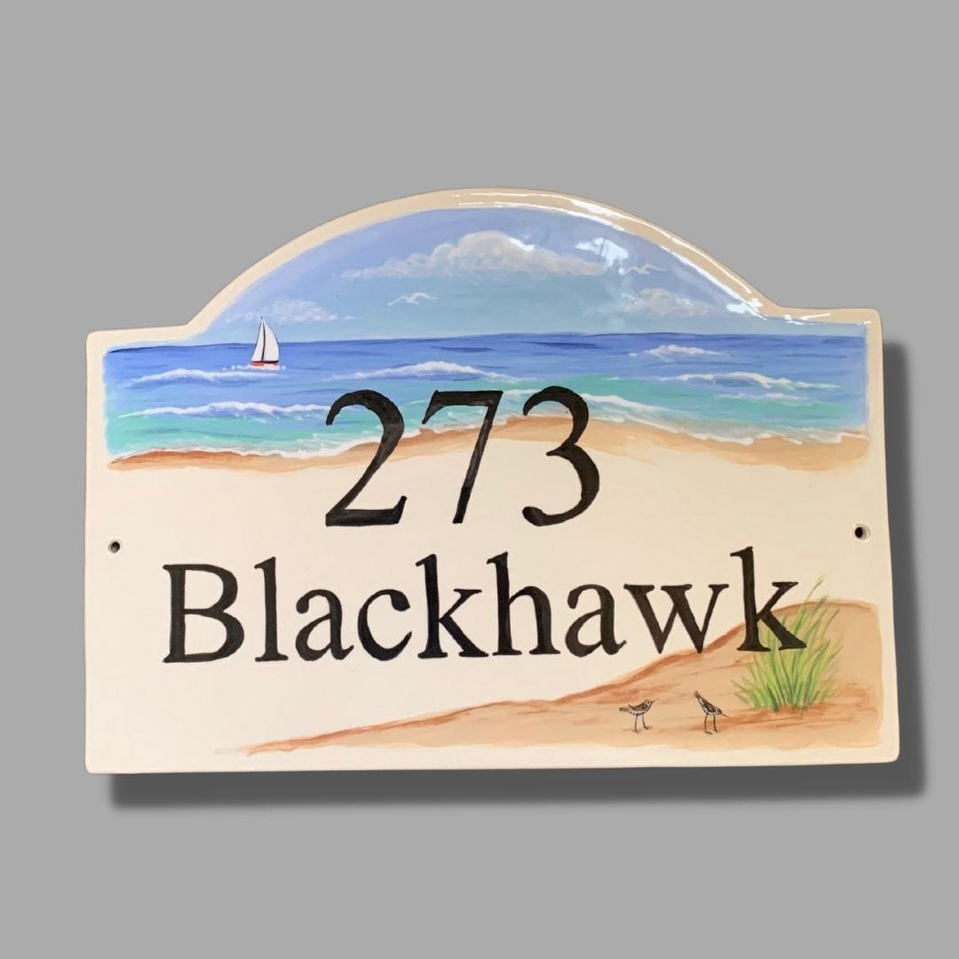 Lakeshore Address Tile