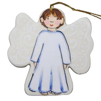 Angel Boy w/ Short Straight Brown Hair