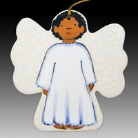 Angel Boy w/ Short Curly Black Hair