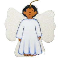 Angel Boy w/ Short Curly Black Hair