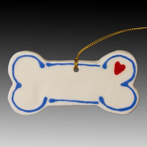 Blue Bone Ornament