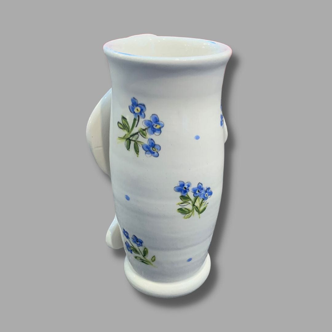 Bunny Vase with Forget-Me-Nots