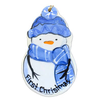 First Christmas Snowman Ornament