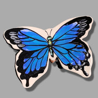 Blue Butterfly Garden Stake