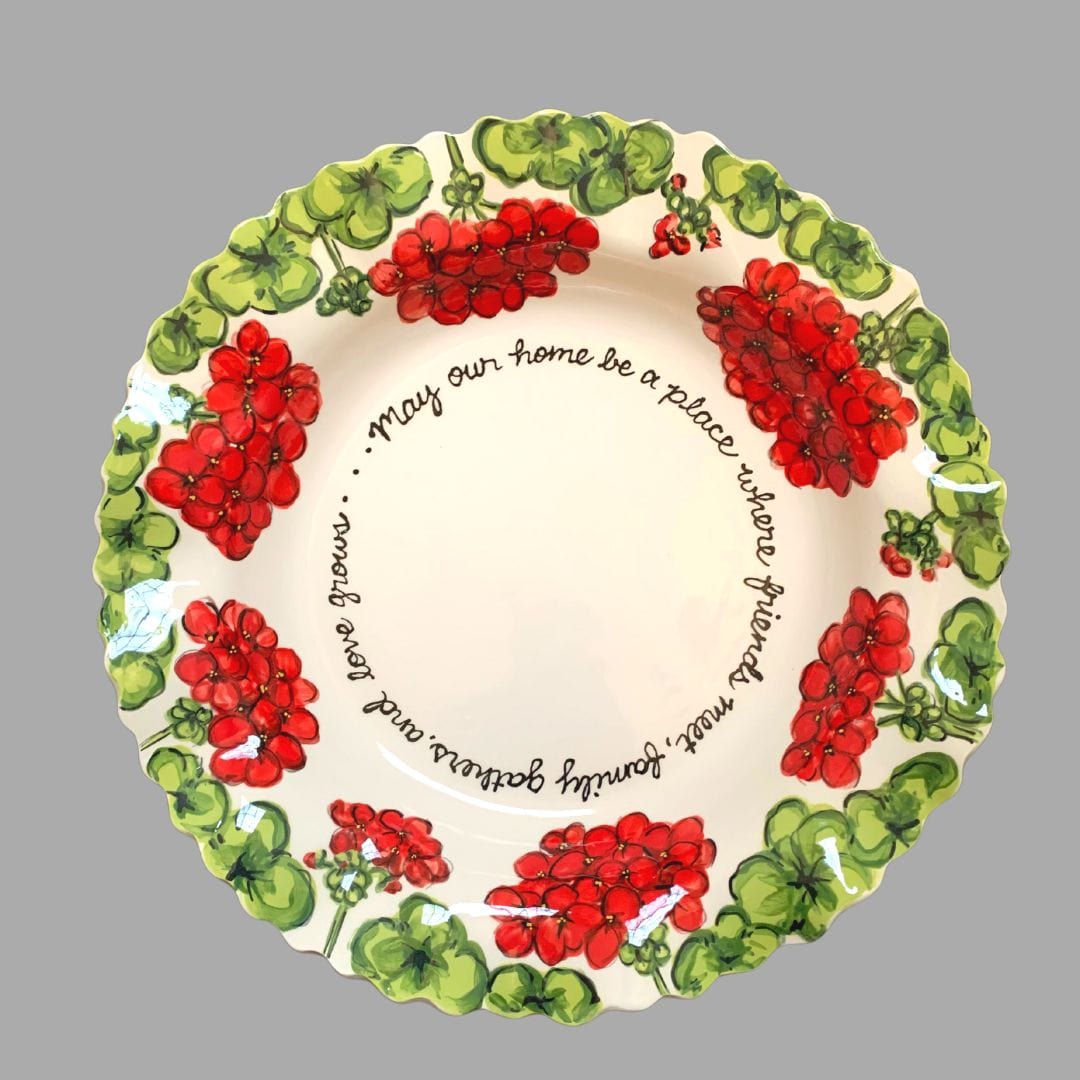 Geranium Large Blessing Bowl