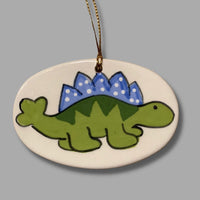 Dinosaur Ornament Blue and Green