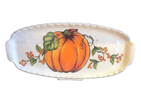 Pumpkin & Bittersweet Large Handled Tray
