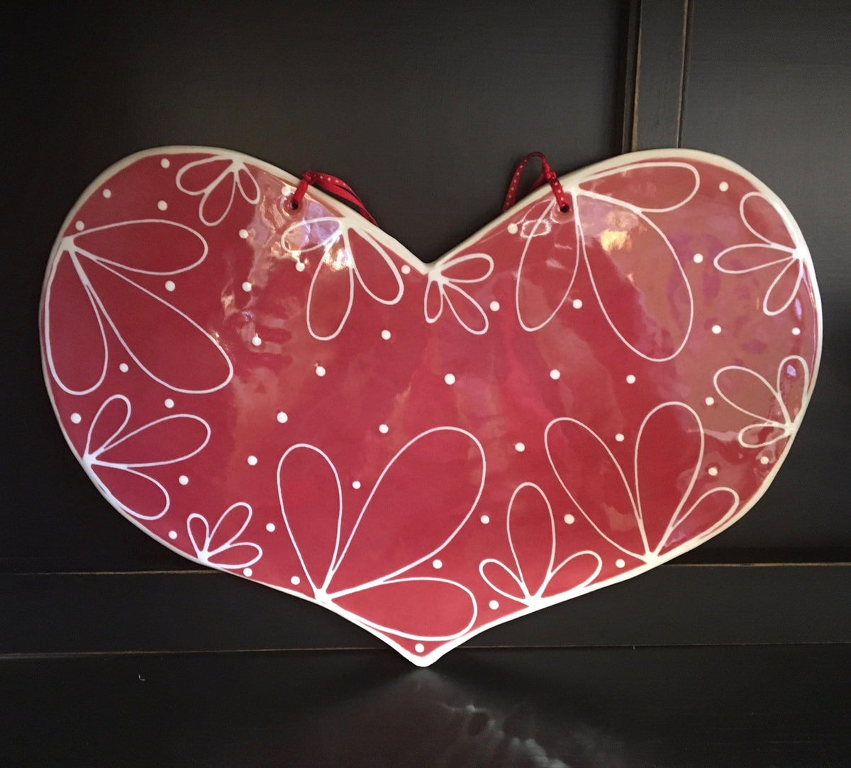 Large Heart Petal Tile one sided