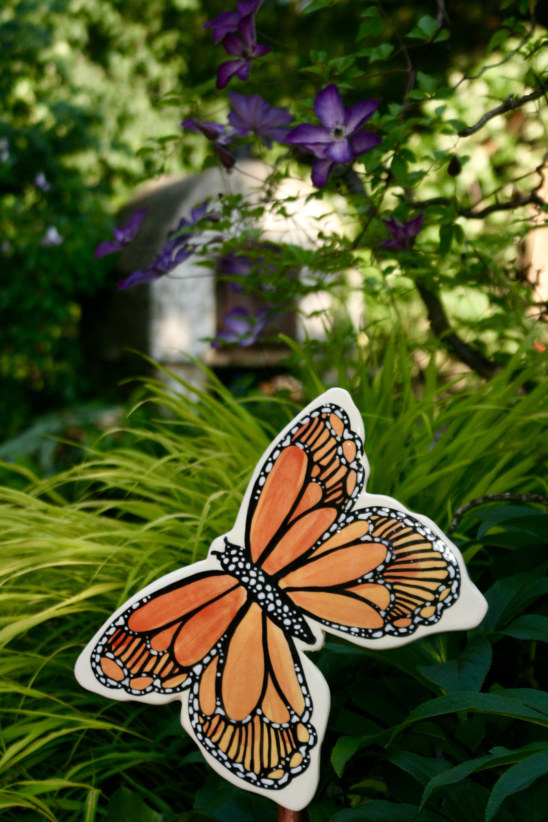 Monarch Butterfly Garden Stake