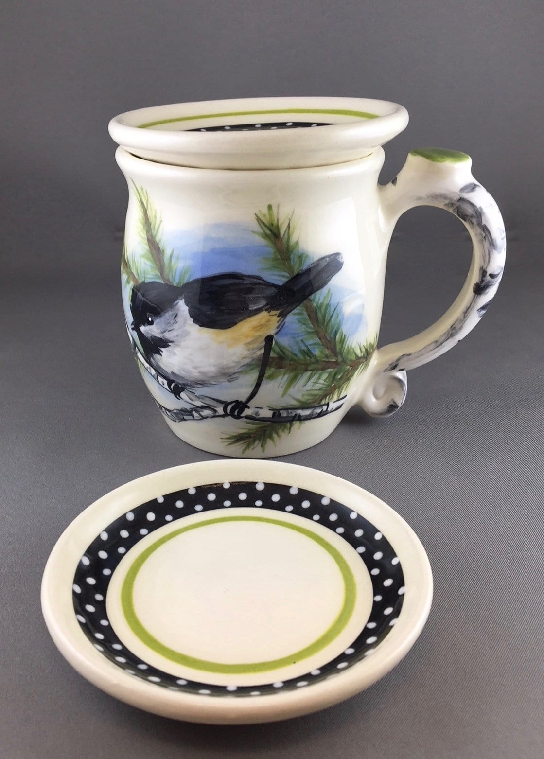 Mug cover in use