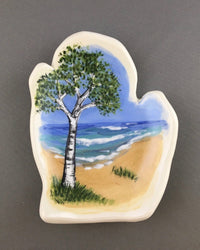 Michigan Tea Bag Holder: Birch Tree