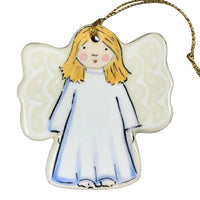 Angel Girl w/ Long Straight Blonde Hair